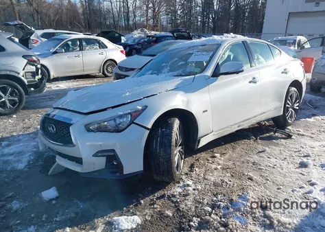 2019 Infiniti Q50 3.0T Luxe/3.0T Signature Edition/3.0T Sport z USA, uszkodzony, nr VIN JN1EV7AR1KM592973